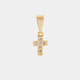 D Mini Cruz Con Circonias Cristal