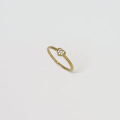 Anillo Corazon Circonias T 5.5