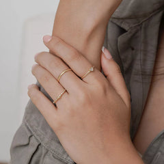 Anillo Corazon Circonias T 5.5