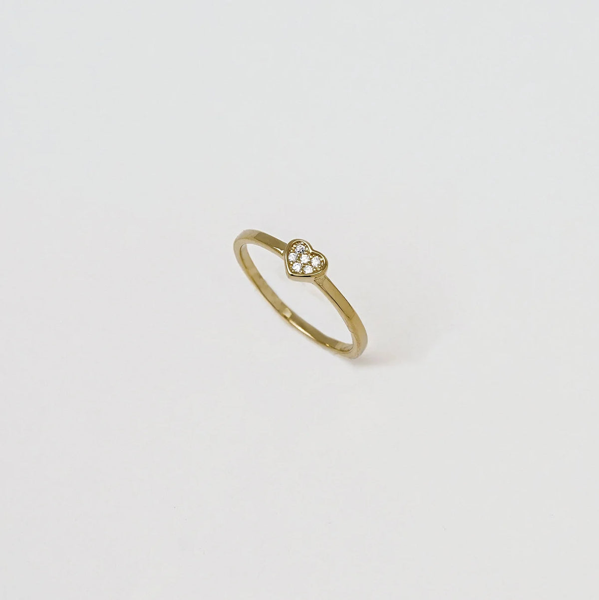 Anillo Corazon Circonias T 5.5